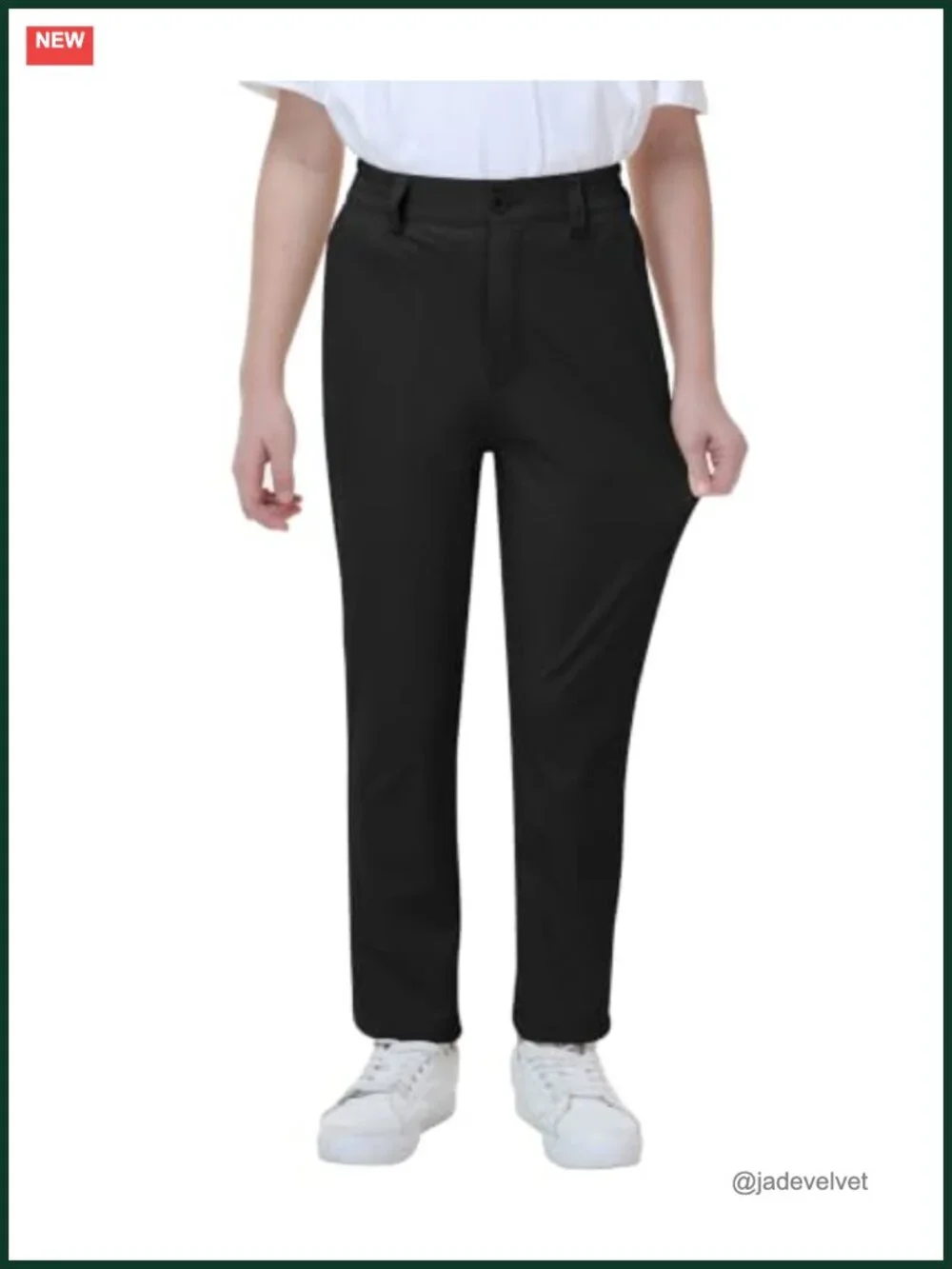 Kids Golf Pants Stretch Dress Pants with Pockets Elastic Waist School Uniform